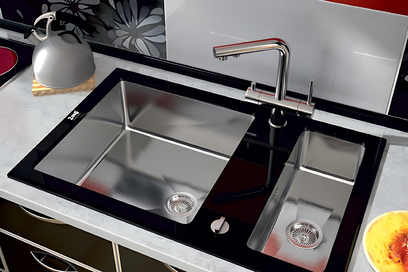 Мойка ZorG INOX GLASS GL-8051-2 BLACK