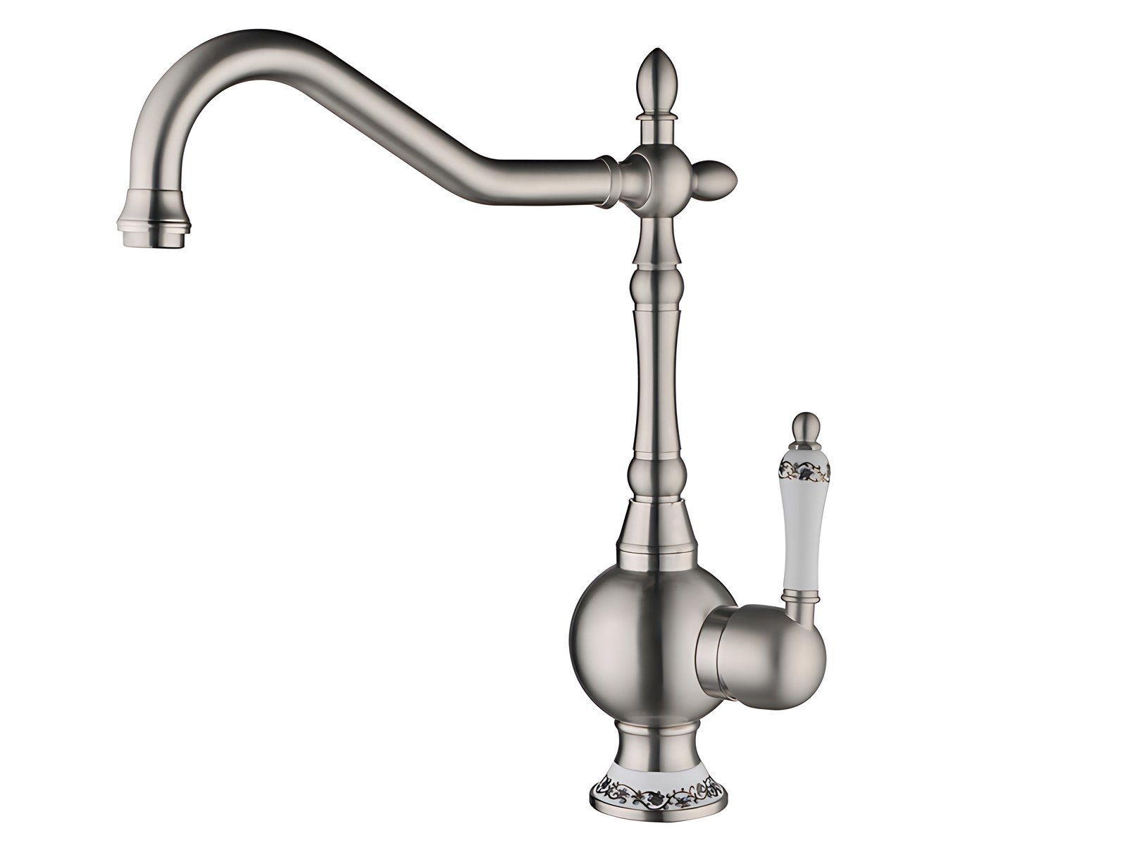 Смеситель для кухни ZorG ZR 360 Y NICKEL