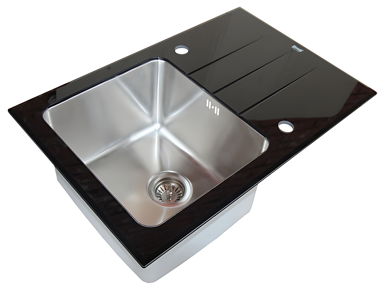 Мойка для кухни ZorG Inox Glass GL-5077-BLACK