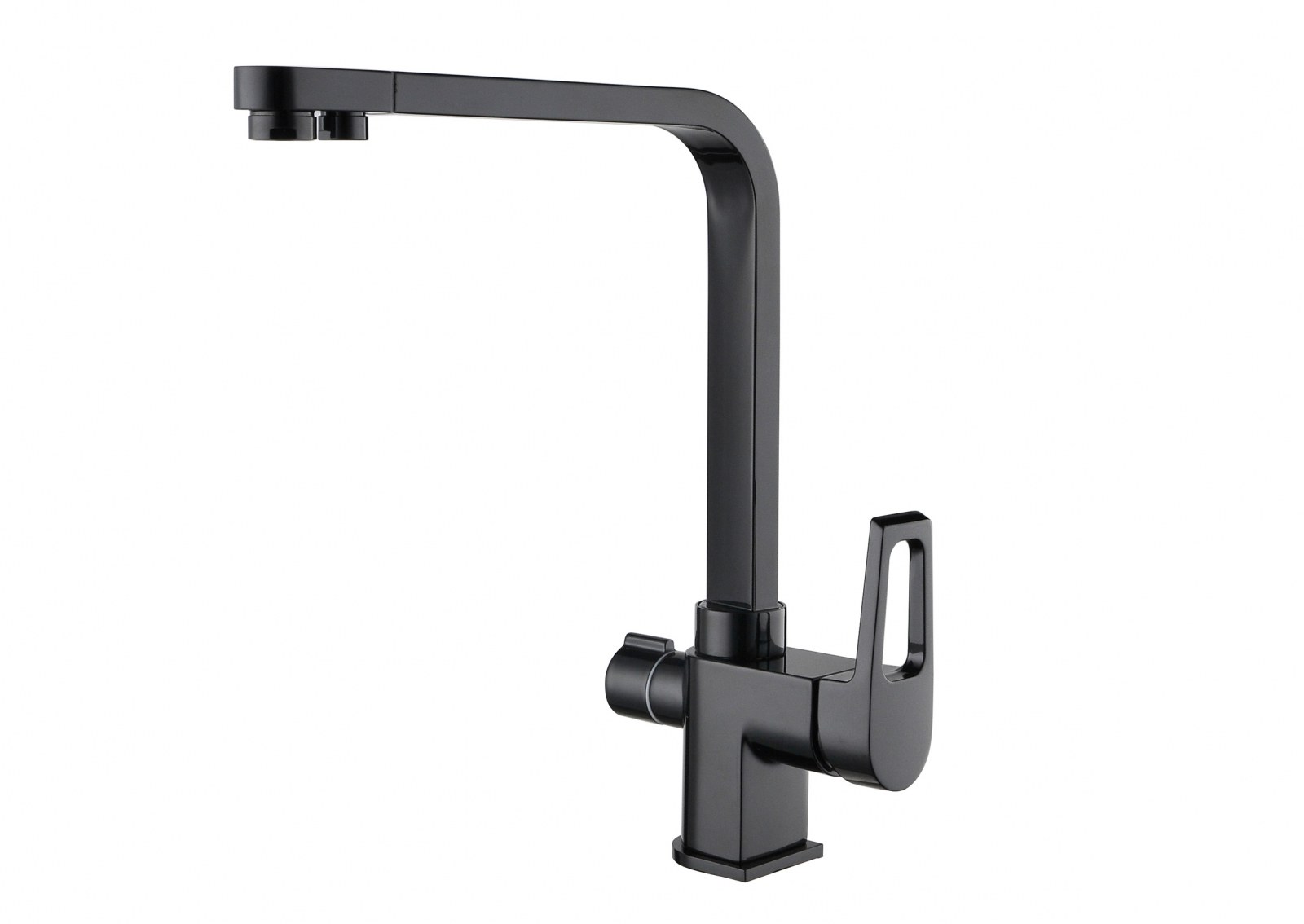 Смеситель ZorG ZR 334 YF-BLACK для кухни с фильтром
