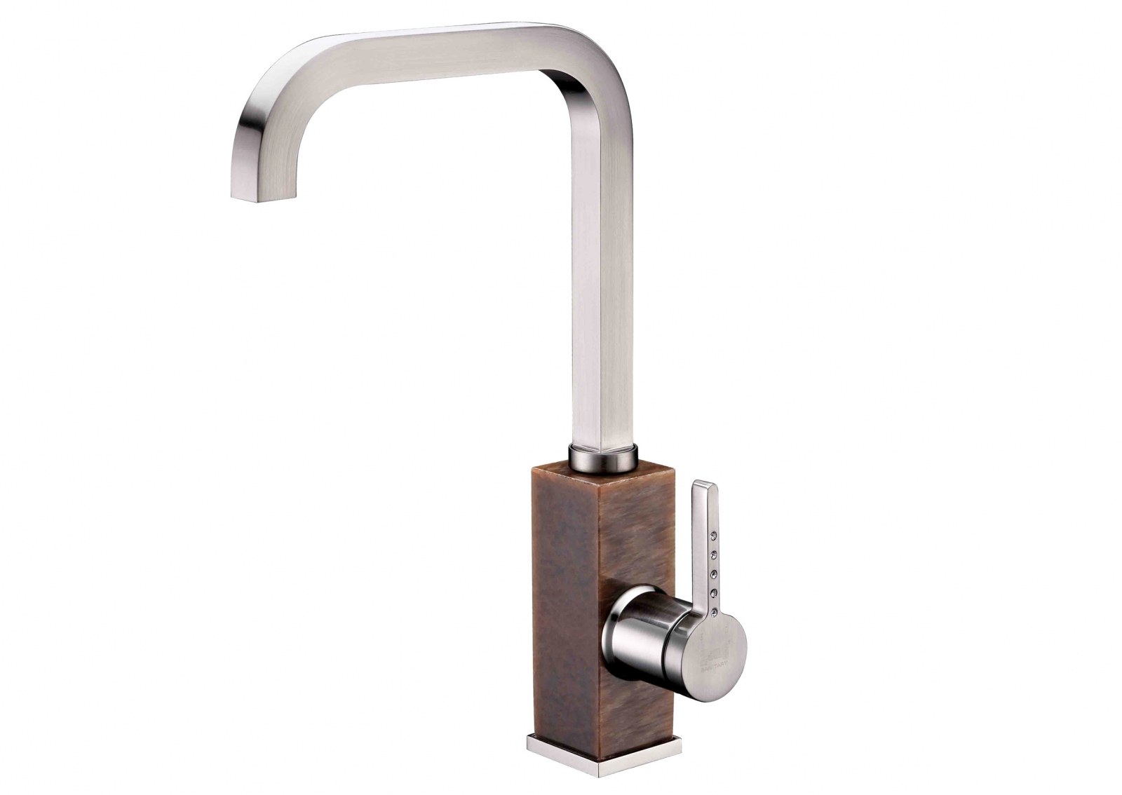 Смеситель для кухни ZorG ZR 370 Y BEIJE NICKEL
