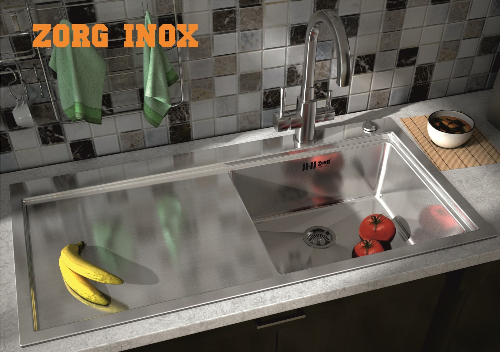 Мойка ZorG INOX RX-10052-R правая