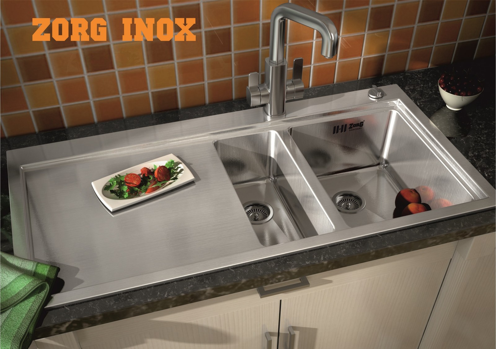 Мойка ZorG INOX RX-52100-2-L левая