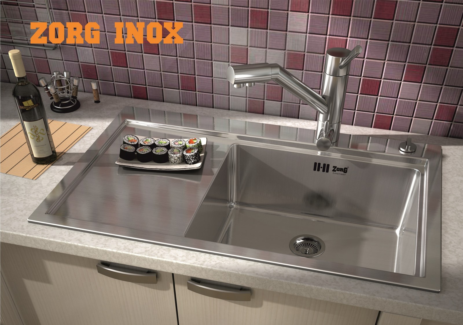 Мойка ZorG INOX RX-7852-R правая