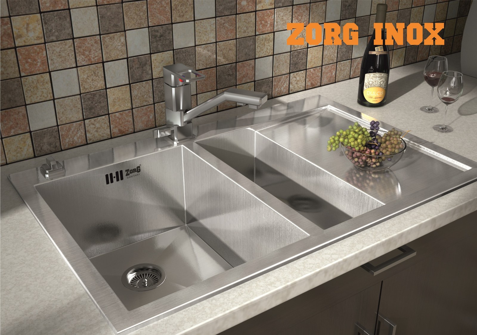 Мойка ZorG INOX X-5178-2-R правая
